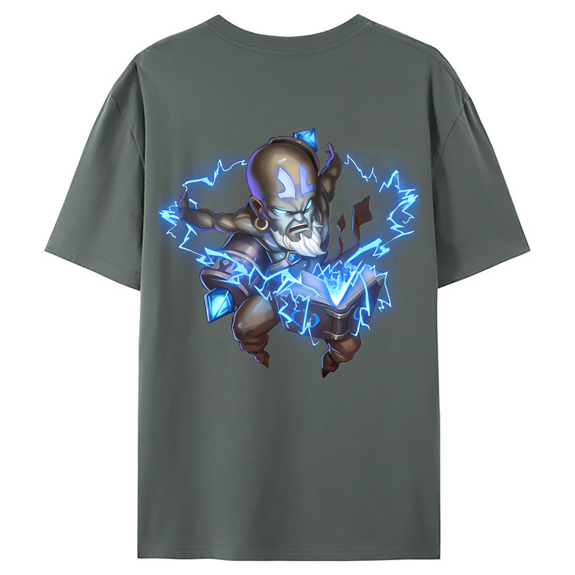 （画像用） リーグ・オブ・レジェンド League of Legends LOL 綿100％ メンズ半袖Tシャツ（バックプリント） 通気性